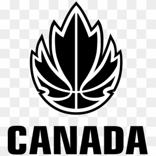 Canadian Basketball Logo Black And White - Canada Basketball Logo, HD Png Download