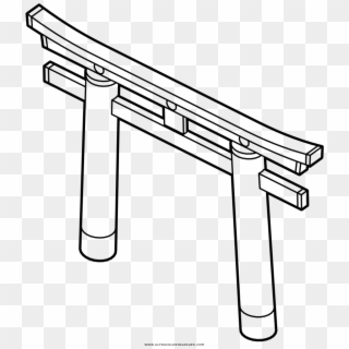 Torii Coloring Page - Rifle, HD Png Download