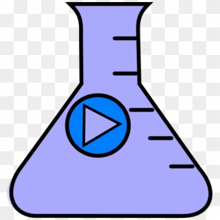 How To Set Use Flask Erlenmeyer Start Light Blue Svg - Flask Clipart Gif, HD Png Download