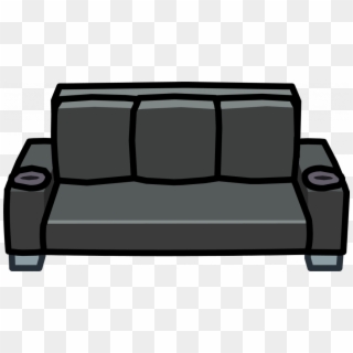 Black Couch Fresh Transparent Black Couch Png Clipart - Black Couch Clip Art, Png Download