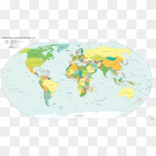 Map Of The World's Countries According To The U - World Map 2018 Countries, HD Png Download