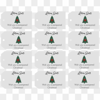 Lotion Bars Free Printable Gift Tags For Teacher Christmas - Christmas Tree, HD Png Download