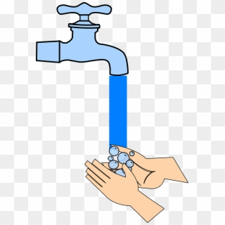 Tap Water Hand Washing Faucet Png Image - Gif Washing Hands Cartoon, Transparent Png