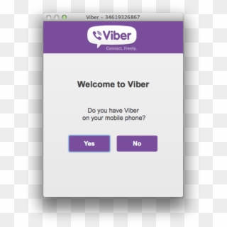 Viber On Your Mac Desktop - Country Code In App, HD Png Download