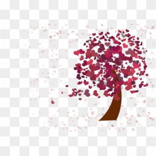 Heart Tree Love Mother's Day Isolated - Happy Valentines Day Tree, HD Png Download