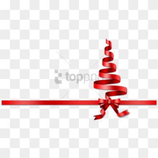 Free Png Christmas Ribbon Transparent Png Image With - Ribbon Christmas Vector Png, Png Download