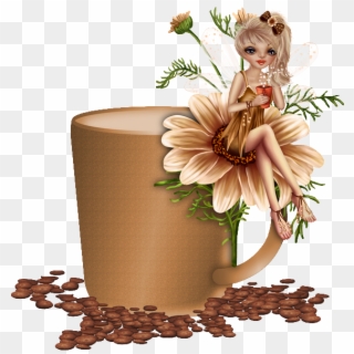 #fairy #cute #brown #flower #flowers #nature #cup #mug - Tube Tasse De Noel Png, Transparent Png