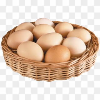 Basket Eggs - 10 Eggs In The Basket, HD Png Download