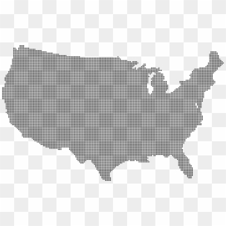 United States Map Dots Png Download - Sketch, Transparent Png