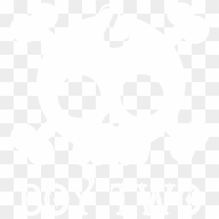 Boy Two White Skull Crossbones - Skull, HD Png Download