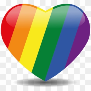 Pride Heart - Rainbow Heart Transparent Background, HD Png Download
