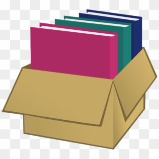 Folder Racks Png - Books Inside The Box Clipart, Transparent Png