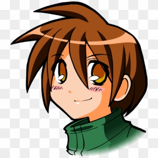 Manga Png - Brown Hair Boy Cartoon, Transparent Png