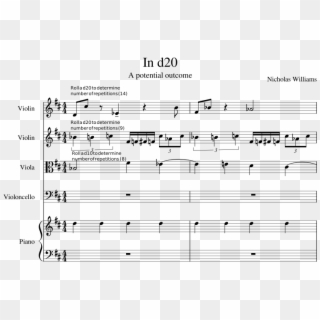 In D20 - Sheet Music, HD Png Download