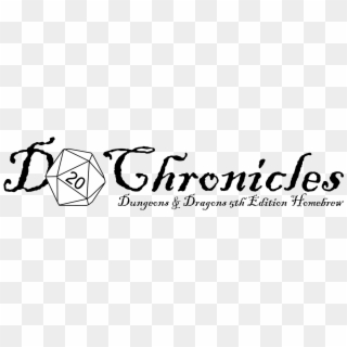 D20 Chronicles - Calligraphy, HD Png Download