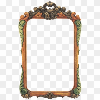 Aw6108cd - Mirror Wood Frame Transparent, HD Png Download