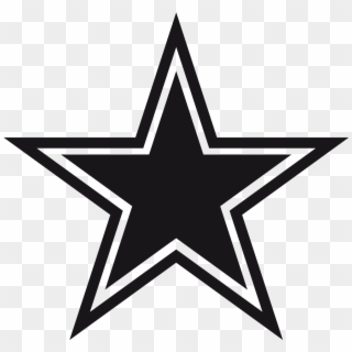 Dallas Cowboys Star Black And White, HD Png Download