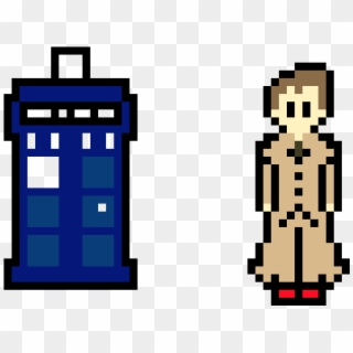 Doctor And The Tardis - Illustration, HD Png Download