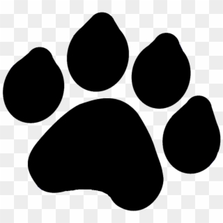 Graphic Freeuse Library Dog Silhouette - Transparent Puppy Paw Print, HD Png Download