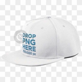 Side View Of A Snapback Hat Png Mockup A11706 - Baseball Cap, Transparent Png