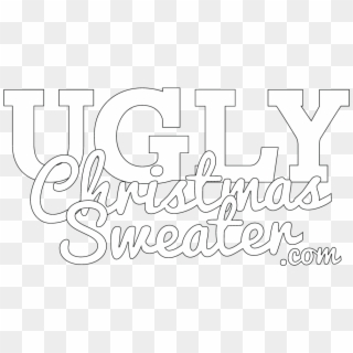 Ugly Christmas Sweater Logo White - Eventifier, HD Png Download