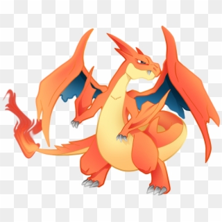 Pokemon Mega Charizard Y Is A Fictional Character Of - Cartoon, HD Png Download
