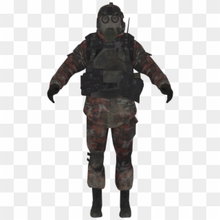 Gas Mask Soldier Png - Mw2 Russian Airborne Troops, Transparent Png