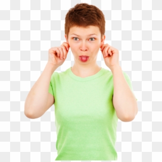 Funny Woman Showing Tongue Png Image - Funny Woman Png, Transparent Png