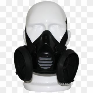 Double Canister Gas Mask ,industrial Face Mask, Half - Gas Mask, HD Png Download