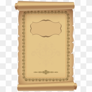 Decorative Scrolled Old Paper Png Clipart Image - Пожелания За 50 Годишнина, Transparent Png