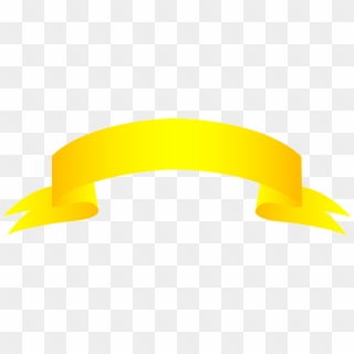 Golden Banner - Ribbon Vector Png Yellow, Transparent Png