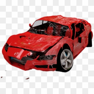 Damaged Car - Mazda Rx 8, HD Png Download
