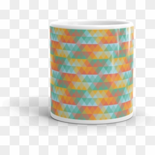Multi Colored Abstract Triangle Geometric Pattern Mug - Ceramic, HD Png Download