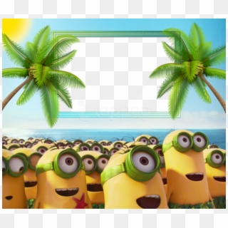 Free Png Minions 2015 Hd Kids Frame Png Images Transparent - Minion Border, Png Download