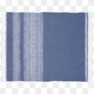 Dusty Blue Batik Fleece Blanket - Linen, HD Png Download