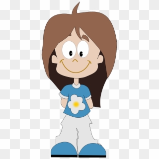 Girl School Child Young Human Png Image - Student Girl Cartoon Png, Transparent Png