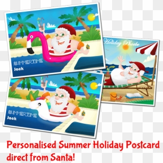 Personalised Postcards From Santa Claus - Cartoon, HD Png Download