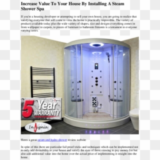 Increase Value To Your House By Installing A Steam - Bathroom, HD Png Download