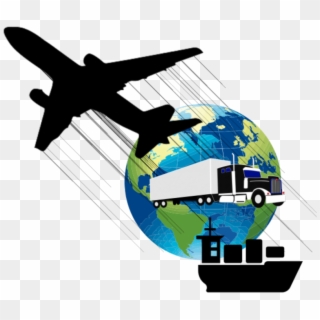 Logistics Options And Transportation Vector Clipart - Plane Silhouette Png, Transparent Png