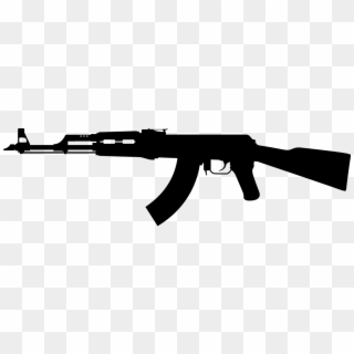 Kalashnikov,automatic Vector Graphics - Ak 47 Silhouette Png, Transparent Png