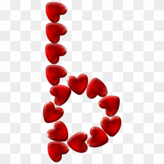 Alfabeto Corações Vermelho Png - Heart, Transparent Png