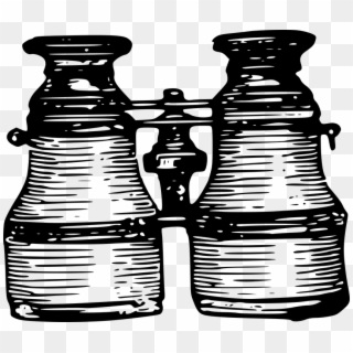 Antiques Binoculars - Vintage Water Flask Clipart, HD Png Download