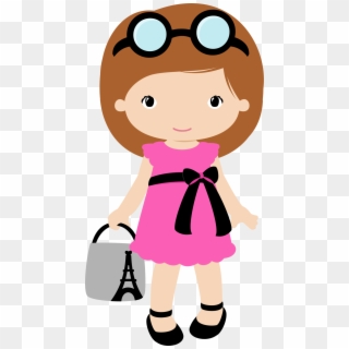 Paris Clipart Doll - Girl Clipart, HD Png Download