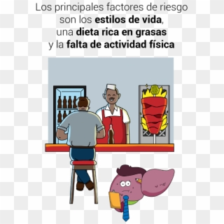Hígado Graso - Cartoon, HD Png Download