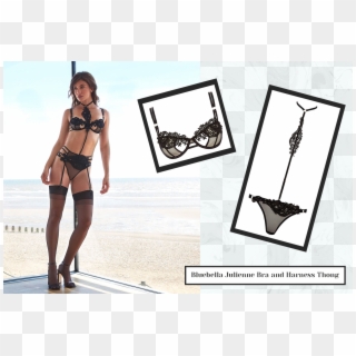 Why Is Lingerie Expensive Image - Bluebella Julienne Harness Thong Black, HD Png Download