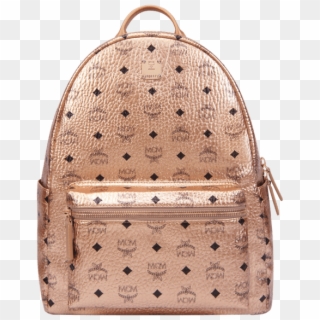 Mcm Backpack Png - Mcm Rose Gold Backpack, Transparent Png