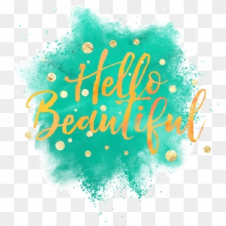 Hello Beautiful - Explosion Polvo Negro, HD Png Download