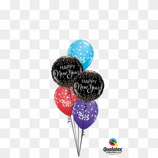 Confetti New Year's Balloon Bouquet At London Helium - Blue 1st Birthday Balloons Png, Transparent Png