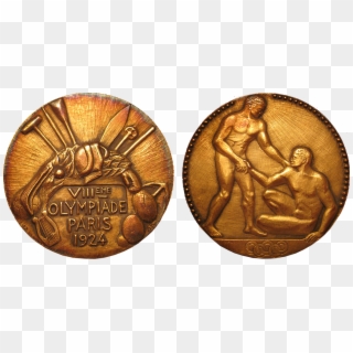 1924 Paris Gold, Silver, Bronze Medals - Olympic Medals Paris 1924, HD Png Download