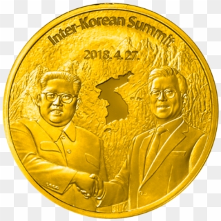 Usa Gold Olym Medallion - Korean Peninsula, HD Png Download